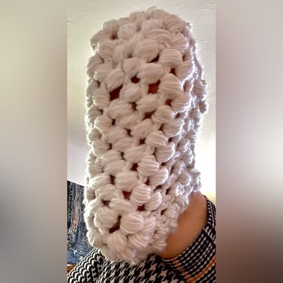 COZY HANDMADE CROCHETED MARY JANE SLIPPERS - Picture 8 of 10